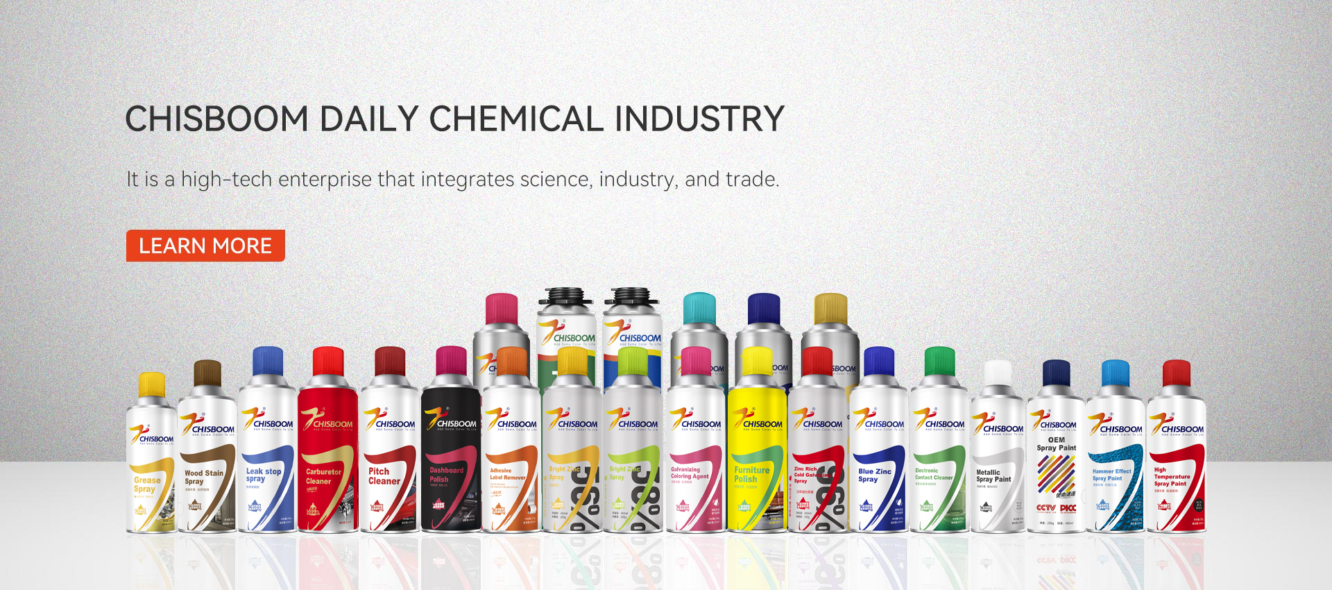Aerosol မှုတ်ဆေးထုတ်လုပ်သူ Chisboom ကိုယုံကြည်ပါ